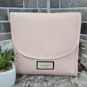 NWOT Gucci Pink Pouch Bag Floral Lining- Dusty Pink W/ COA